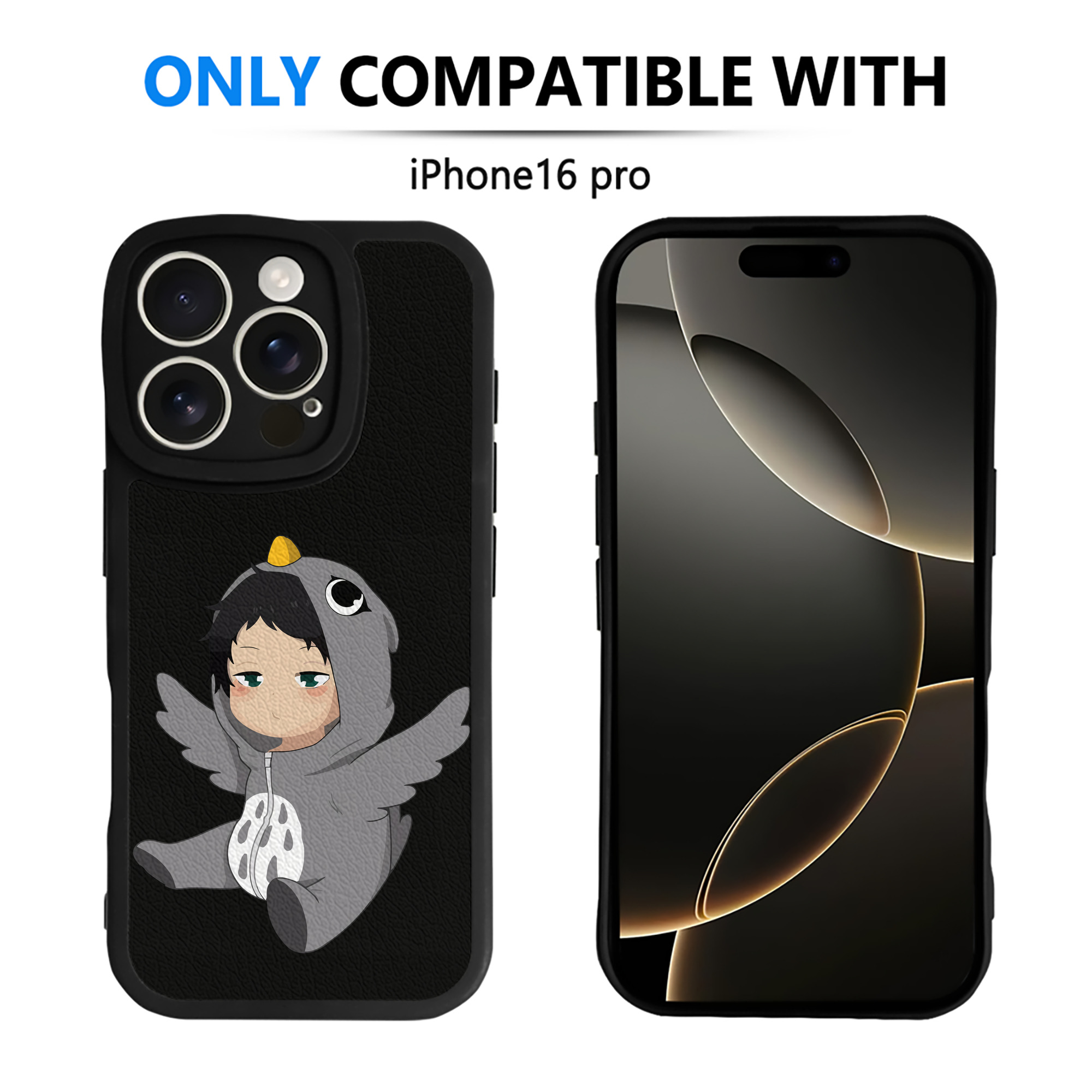 （画像用） ハイキュー!! Haikyu!! 【iPhone 16シリーズ対応】シリコンスマホケース（レザー調） 材質：シリコン